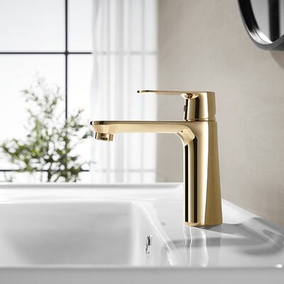 ARROW Modern Gold Basin Mixer Faucet Wall-Mounted Single Handle with Imported Swiss Aerator