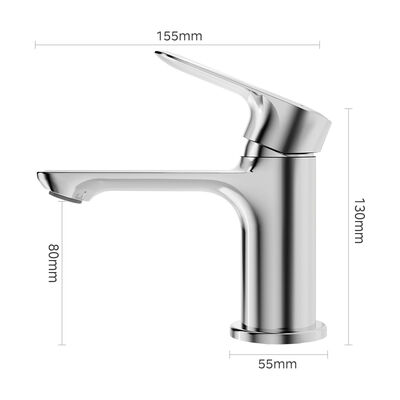 ARROW Single Lever Faucet with Ceramic Valve Core and 5 Year Warranty for Bathroom Basin Solid Brass 59