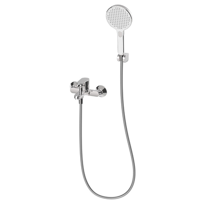Handshower Factory Supply Wall Mounted Round Shape Hand Shower ABS With Faucet Household