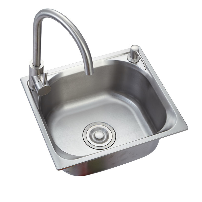 304 Under Counter Stainless Steel Sink Brushed One bowl Family Use
