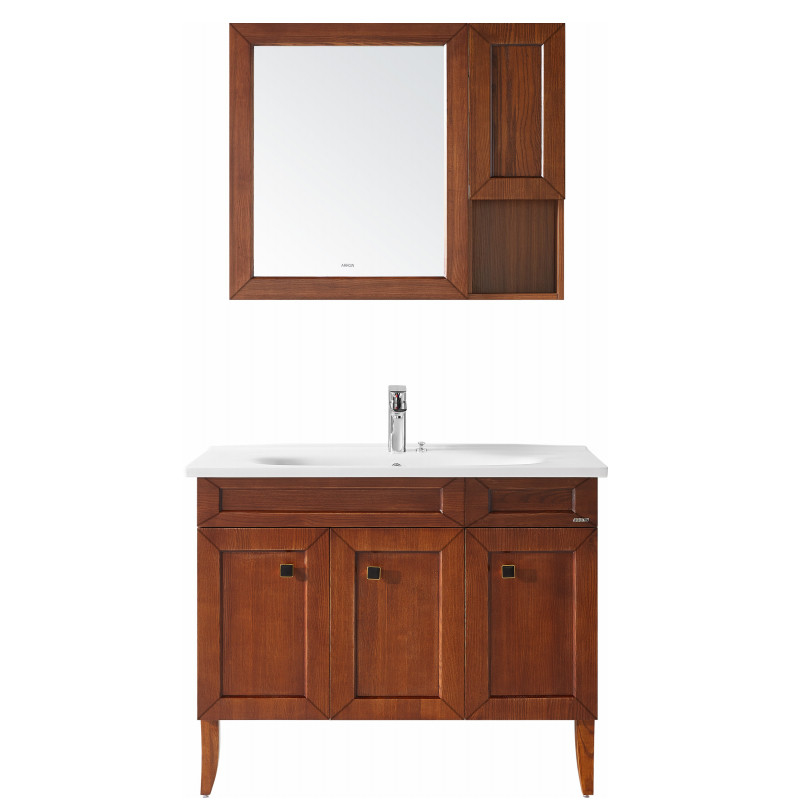 APGMD10L3230-A Bathroom Cabinet Reddish Brown Color Floorstanding